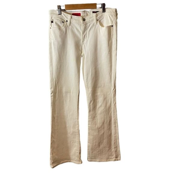 Adriano Goldschmied The Club White Bootcut Low Rise Jeans Size 30R - Picture 1 of 9